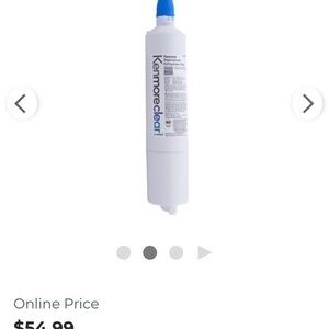 NEW Kenmore clear premium refrigerator Replacement filter item number 9990